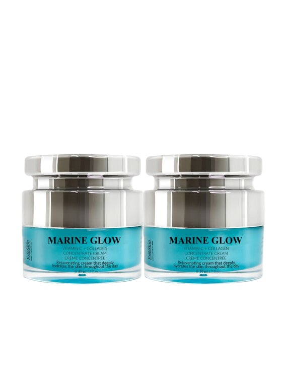 Erthskin London Erthskin London 2x Krem z koncentratem witaminy C Marine Glow Krem na dzień i na noc