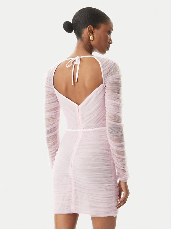 Elisabetta Franchi Elisabetta Franchi Koktejlové šaty AB68352E2 544 Růžová Slim Fit