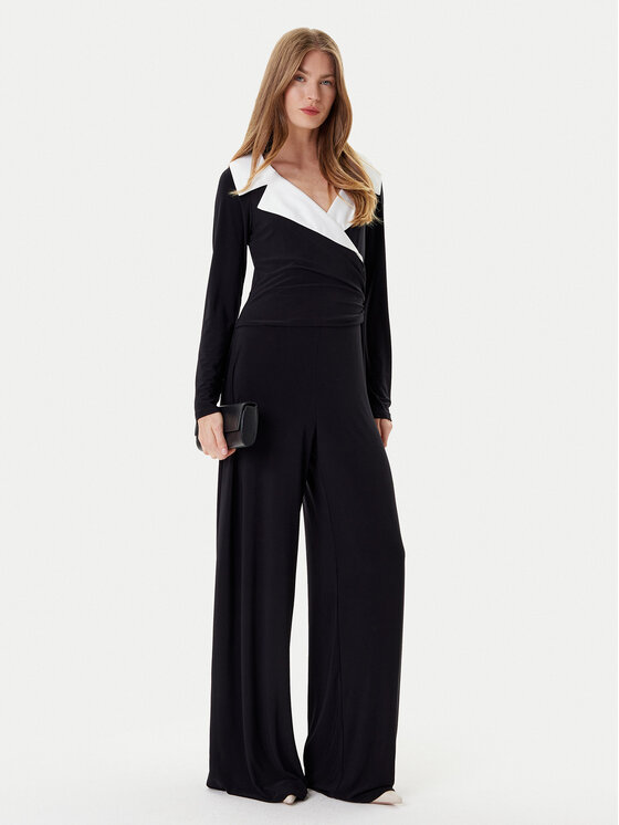 Joseph Ribkoff Joseph Ribkoff Kombinezon 253705 Czarny Wide Leg