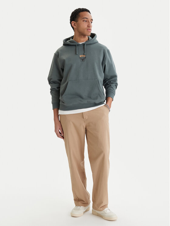 RVCA RVCA Суитшърт Butterfly Poster EVYSF00136 Зелен Boxy Fit