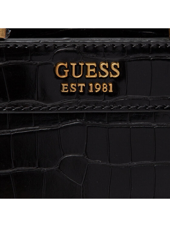Guess Guess Borsetta Katey Croc Mini Satchel HWCB84 94730 Nero