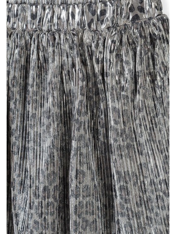 minoti minoti Spódnica plisowana 32SKIRT161 Srebrny Regular Fit