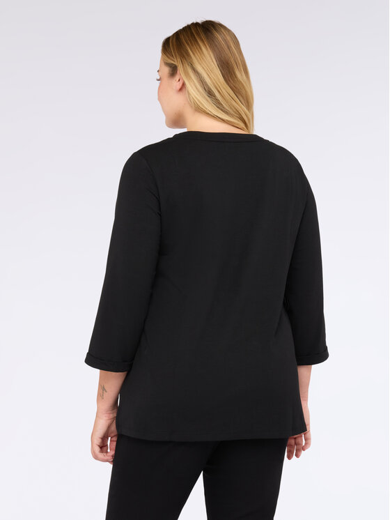 Fiorella Rubino Fiorella Rubino T-shirt G228L008533N033 Nero Regular Fit