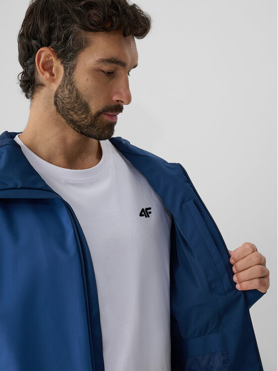 4F 4F Kurtka przejściowa URBAN COMMUTER Granatowy Regular Fit
