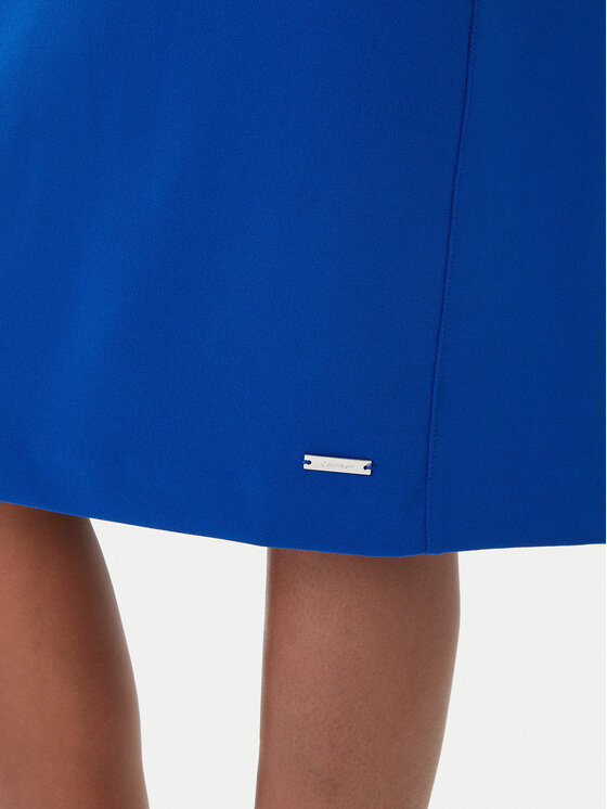 Calvin Klein Calvin Klein Sukienka koktajlowa LV044D062G Niebieski Slim Fit