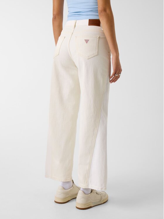 Guess Jeans Guess Jeans Jeansy 181454 Bílá Relaxed Fit