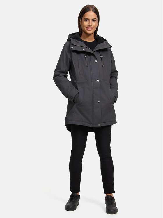 Navahoo Navahoo Kurtka zimowa Winterfunke Czarny Regular Fit