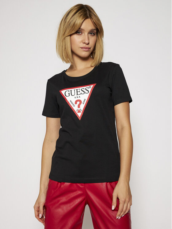 Guess Guess Tričko Original W0BI25 I3Z11 Čierna Regular Fit