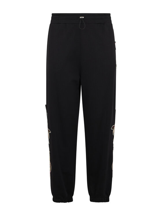 PHILIPP PLEIN PHILIPP PLEIN Spodnie dresowe 29014 Czarny Jogger Fit
