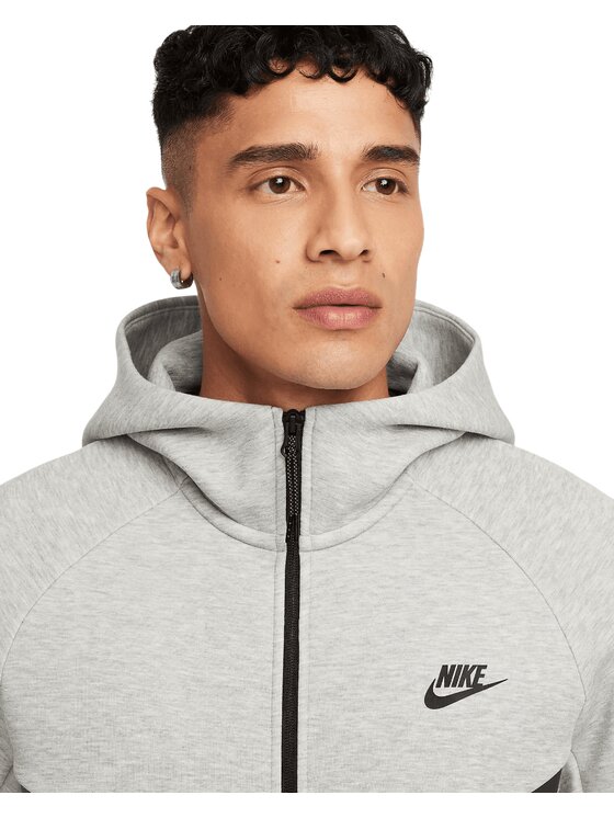 Nike Nike Bluza M NK TCH FLC FZ WR HOODIE HV0949-063 Szary Regular Fit