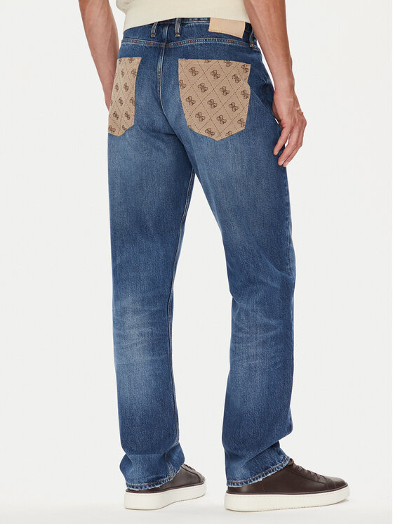 Guess Guess Дънки M5YAN2 D5KT3 Тъмносин Regular Fit
