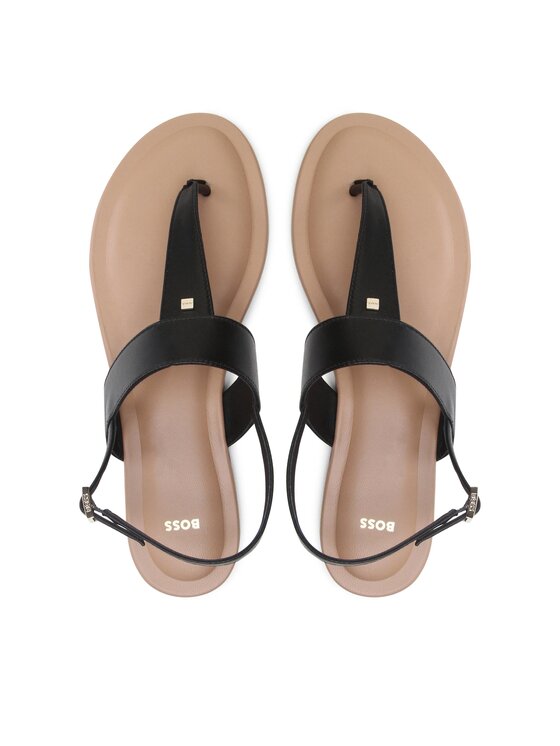 BOSS Boss Sandali Jo Flat Thong-N 50493029 10239116 01 Črna