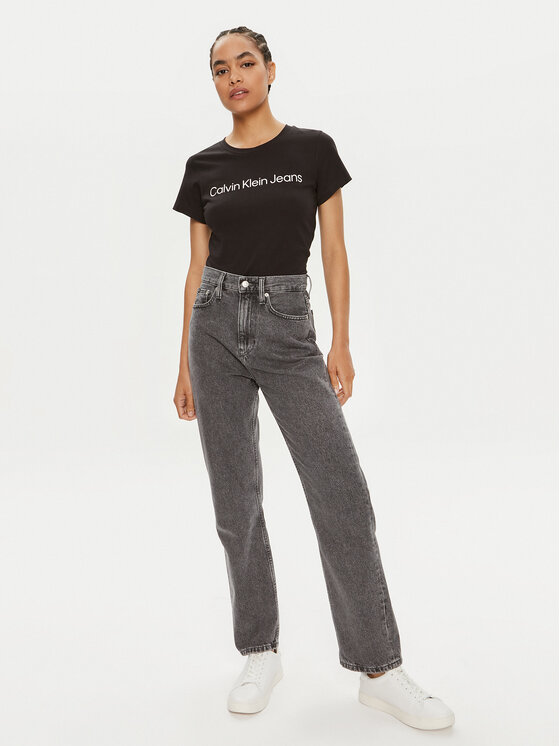 Calvin Klein Jeans Calvin Klein Jeans Souprava triček J20J220161 Černá Slim Fit