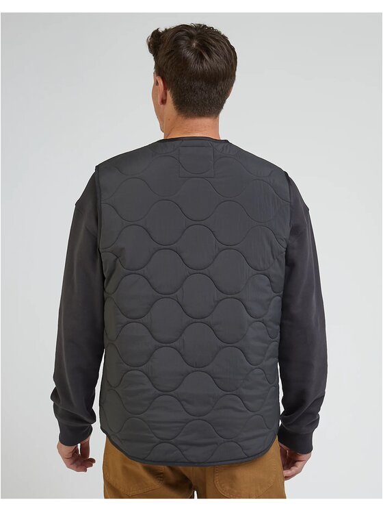 Lee Lee Kamizelka VEST Czarny Regular Fit