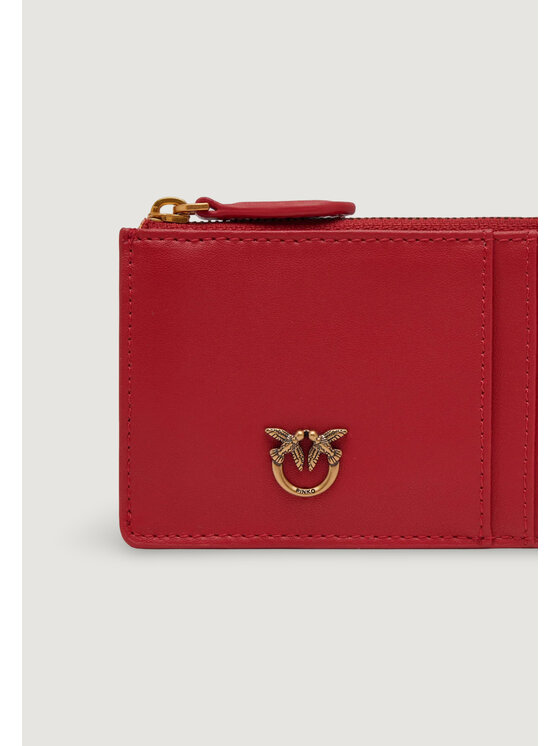 PINKO PINKO Custodie per carte di credito AIRONE VITELLO SETA Rosso
