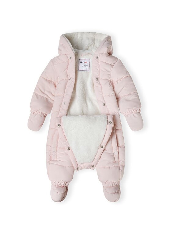 minoti minoti Kombinezon zimowy 31BABYSNOW8 Różowy Regular Fit
