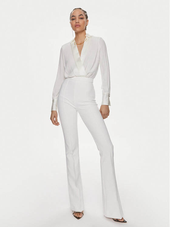 Elisabetta Franchi Elisabetta Franchi Kezeslábas TU-006-41E2-V590 Fehér Regular Fit