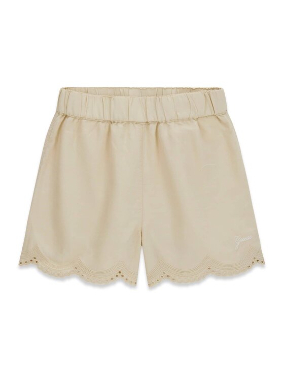 Guess Kids Guess Kids Spodnie materiałowe 182553 Beżowy Regular Fit
