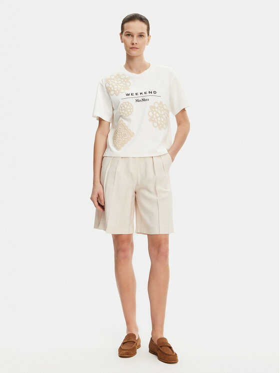 Weekend Max Mara Weekend Max Mara Majica Lecco 2515941052 Bela Boxy Fit