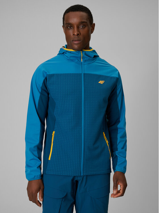 4F 4F Bluza techniczna TREKKING Niebieski Regular Fit