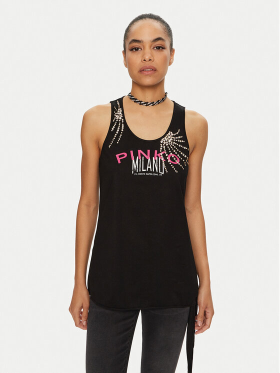 PINKO Top Lesina 103131 A1LV Nero Regular Fit, taglia : S