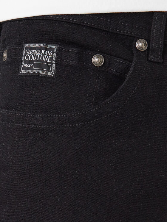 Versace Jeans Couture Versace Jeans Couture Jeansy 80GAB5RE CDW00 Czarny Straight Fit