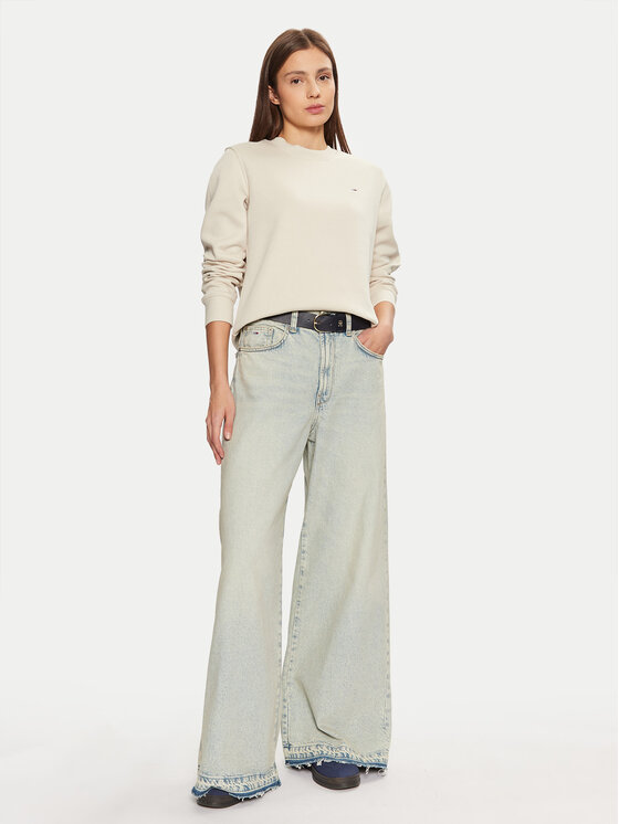 Tommy Jeans Tommy Jeans Суитшърт DW0DW19959 Бежов Regular Fit