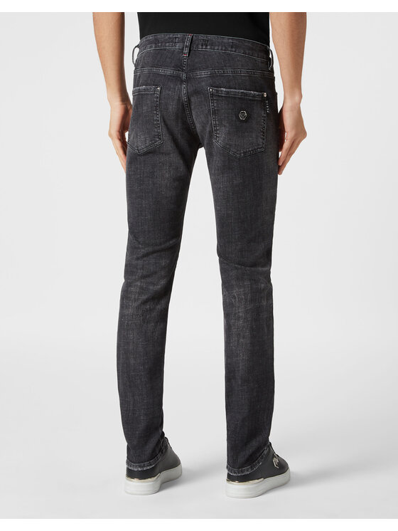 PHILIPP PLEIN PHILIPP PLEIN Jeansy 19263 Šedá Straight Leg