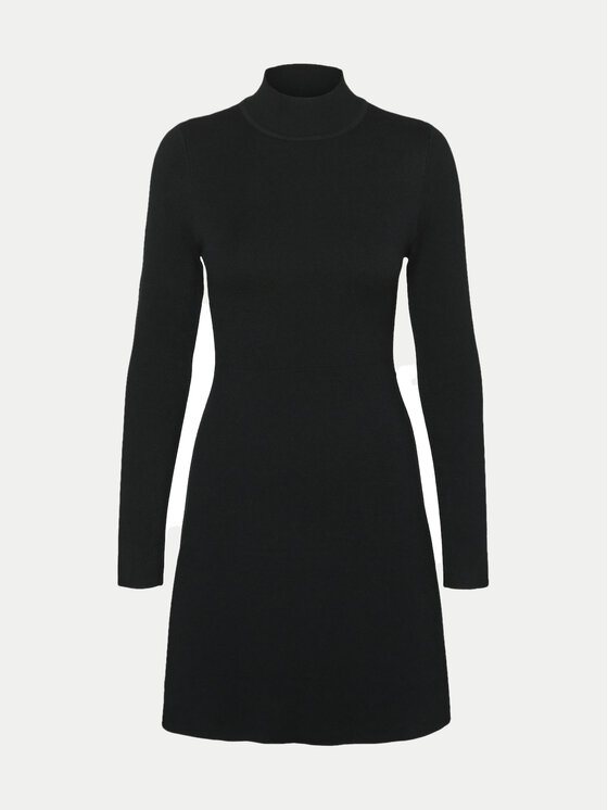 Vero Moda Vero Moda Strickkleid Gold 10311379 Schwarz Regular Fit