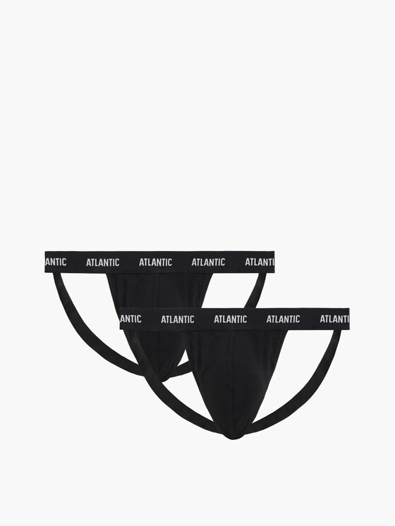 Atlantic Atlantic Slipy Jock Strap magic pocket Czarny