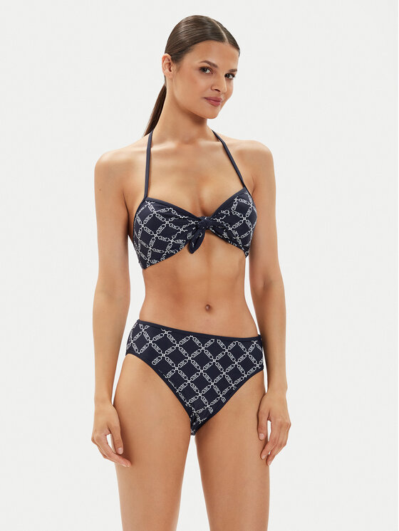 MICHAEL Michael Kors MICHAEL Michael Kors Bikini apakšdaļa MM7N066 Tumši zils