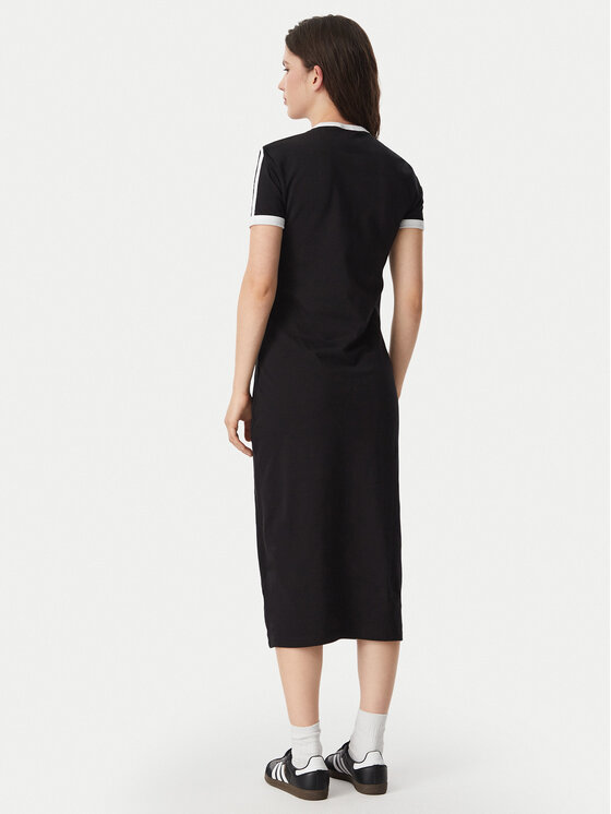 adidas adidas Rochie de zi 3 Stripes KD7978 Negru Slim Fit