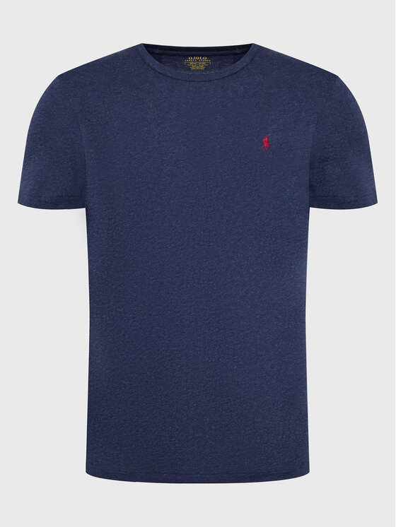 Polo Ralph Lauren Polo Ralph Lauren T-Shirt 710671438282 Σκούρο μπλε Slim Fit