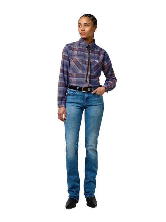 Wrangler Wrangler Koszula 112370788 Niebieski Regular Fit
