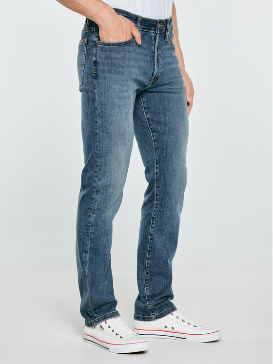BIG STAR BIG STAR Jeansy TERRY HIGH WAIST Niebieski Slim Fit