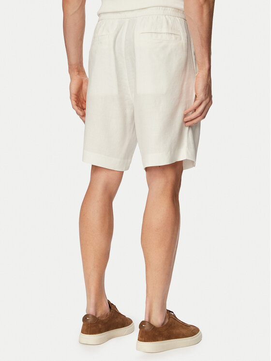 HUGO HUGO Bavlnené šortky Cino 262FW 50562792 Krémová Straight Fit