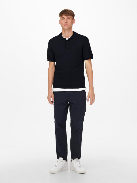 Only & Sons Only & Sons Polo Wyler 22022219 Granatowy Regular Fit
