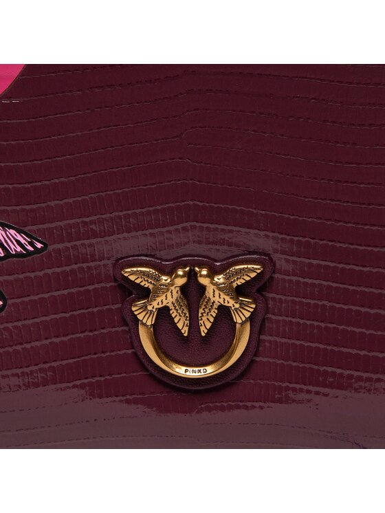 PINKO Pinko Ročna torba Flat Classic Street Art Love AL 22-23 PLTT 1P22Y1 A043 Vijolična