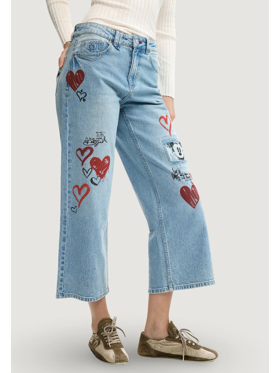 Desigual Desigual Jeans hlače HERRY_ Modra Casual Fit