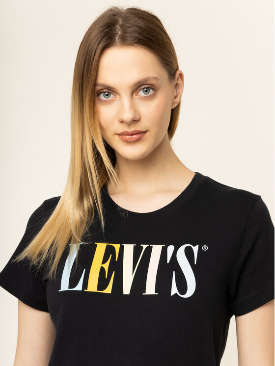 Levi's® Levi's® T-Shirt The Perfect Graphic Tee 17369-0959 Czarny Regular Fit