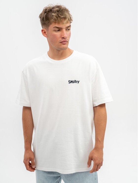 Smerfy Smerfy T-Shirt 113793 Biały Oversize
