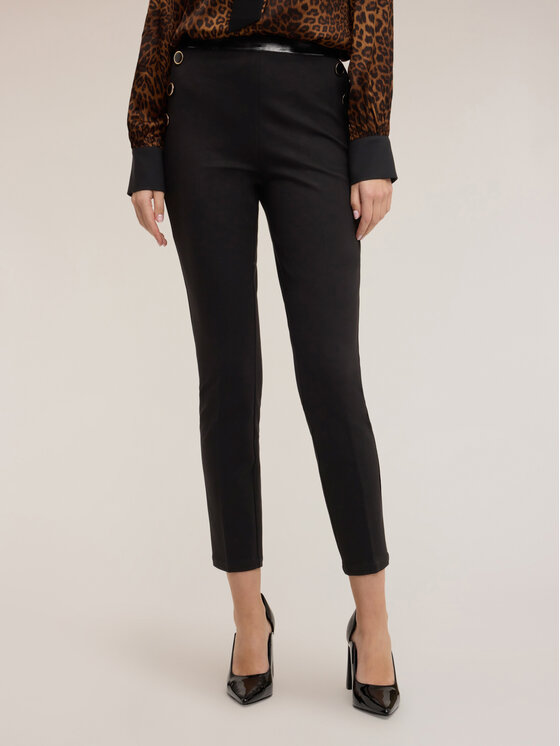 Motivi Motivi Pantaloni di tessuto P000Q104283N033 Nero Skin Fit