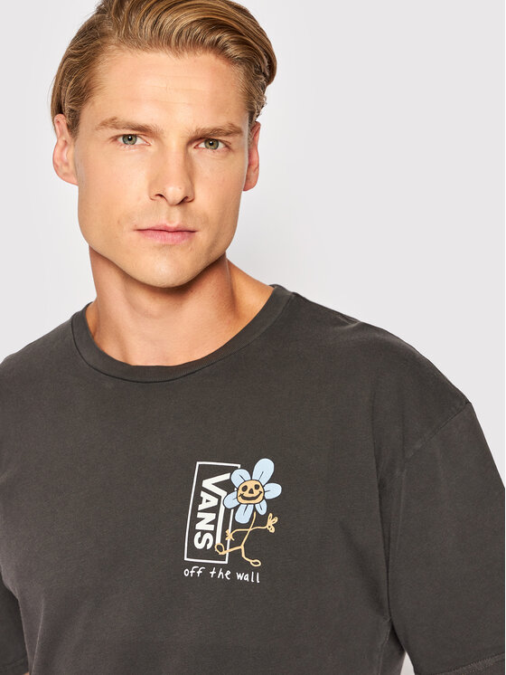 Vans Vans T-Shirt Trippy Grin Floral VN0A7S77 Μαύρο Classic Fit