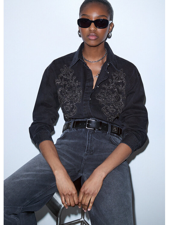 Liu Jo Liu Jo Koszula jeansowa UF6193D037287520 Czarny Regular Fit