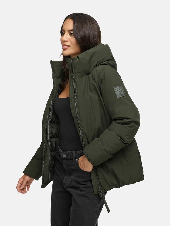Navahoo Navahoo Kurtka zimowa Blütenlicht Zielony Regular Fit