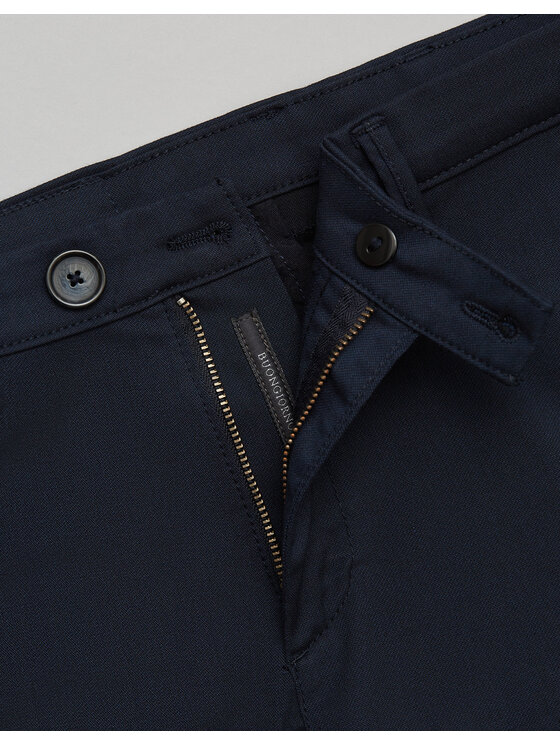Borgio Borgio Spodnie materiałowe altedo Granatowy Slim Fit