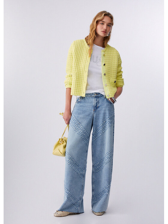 Liu Jo Liu Jo Cardigan WA6420MA97P10620 Giallo Regular Fit