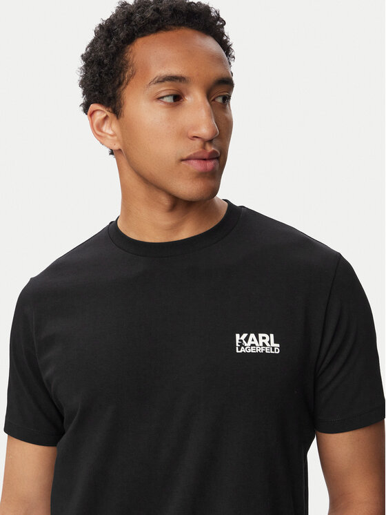 KARL LAGERFELD KARL LAGERFELD Majica 755781 563235 Črna Regular Fit