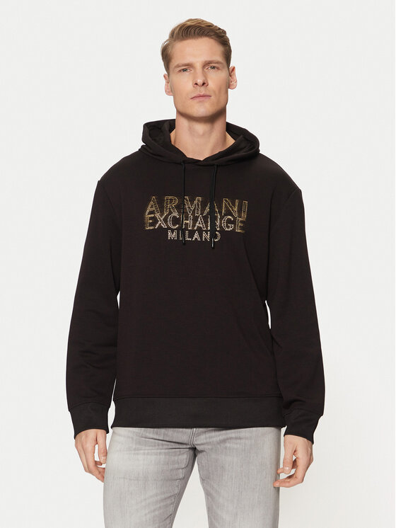 Armani Exchange Męska Bluza, rozmiar XL, Czarna, XM000332 AF12269 UC001