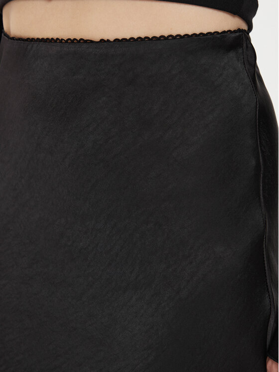 Gina Tricot Gina Tricot Спідниця-максі 22969 Чорний Regular Fit